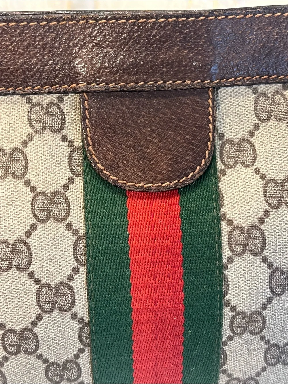 Vintage Gucci GG Supreme Web Clutch/Pouch